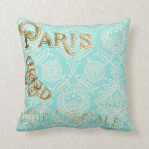 Coussin Conception vintage d'or de Paris