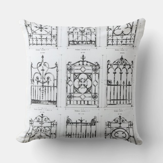 Coussin Conceptions pour des balustrades de fonte, de (Recto)