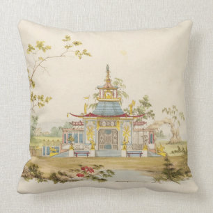 Coussin Concevez pour un temple chinois, c.1810 (stylo et