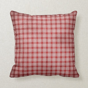 Coussin conçu par plaid rouge 1