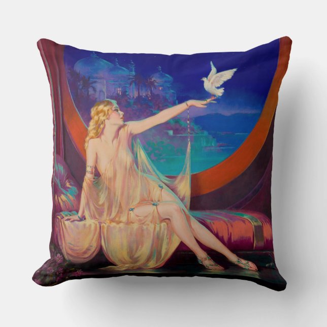 Coussin Concubine de Sultana le sultan arabe 1925 (Recto)