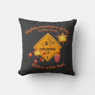 Coussin Conducteur très sensible : Café d'abord !