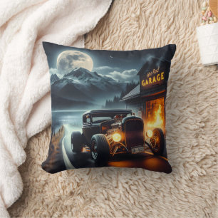 Coussin Conduite nocturne dans une canne chaude classique