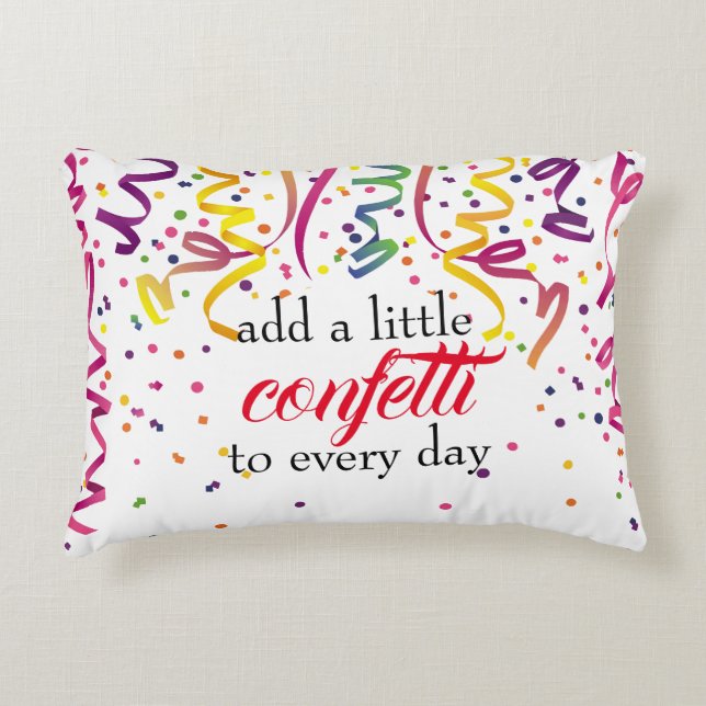 Coussin Confetti coloré (Devant)