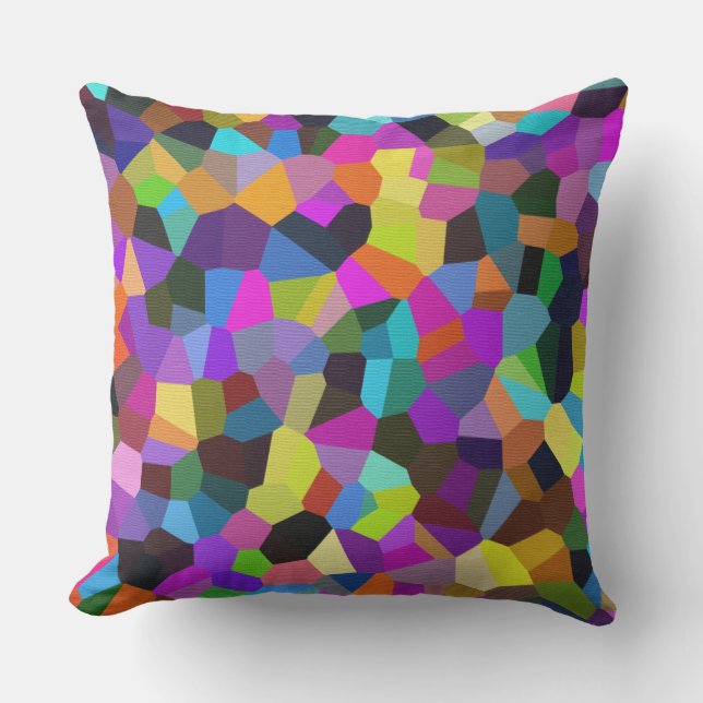 Coussin Confetti dans les tons bijoux (Recto)