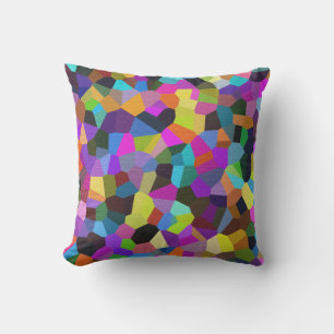 Coussin Confetti dans les tons bijoux