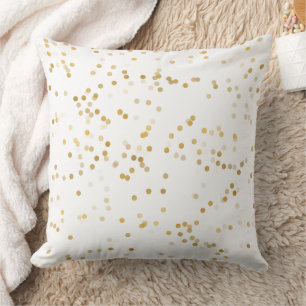 Coussin Confetti en or blanc