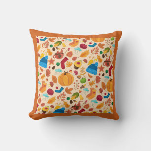 Coussin Confortable Automne Automne Motif Froid Météo Oran