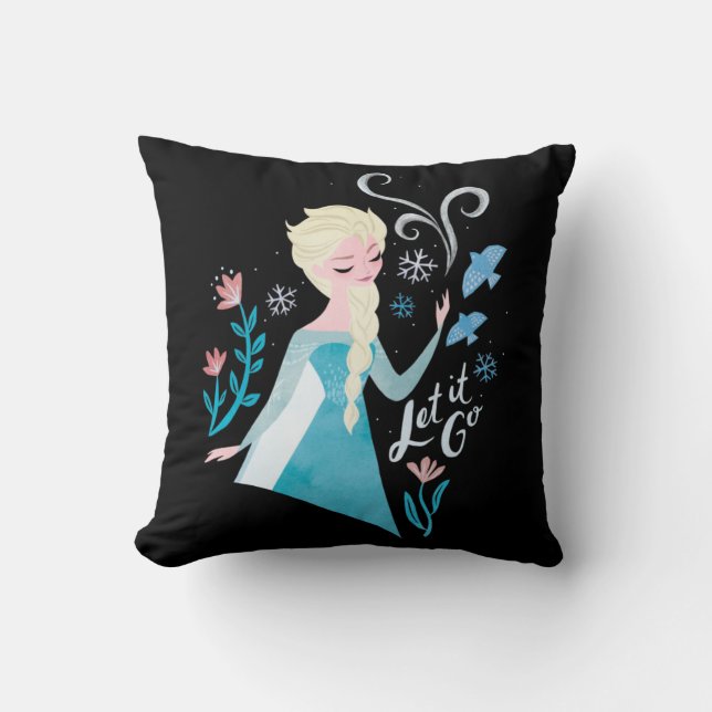 Coussin Congelé 2 | Aquarelle Elsa "Let It Go" (Recto)