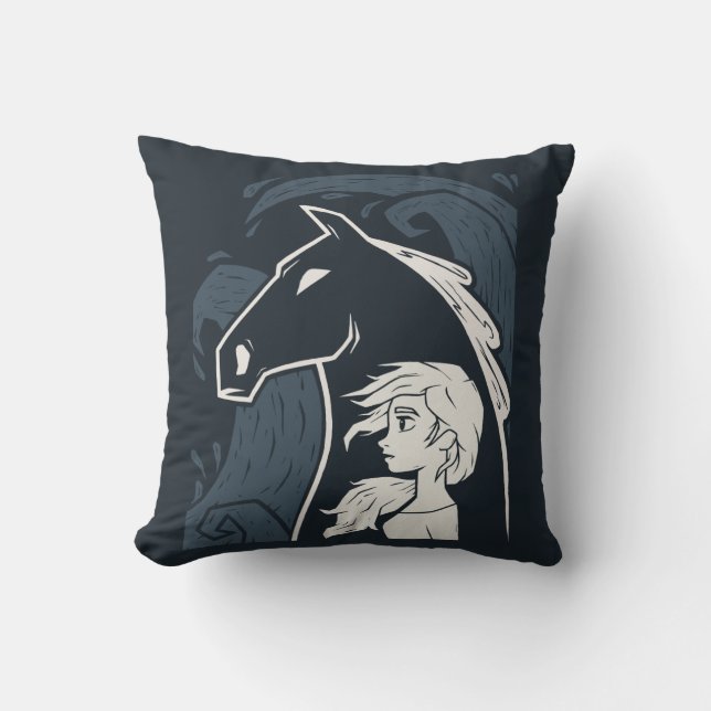 Coussin Congelé 2 : Elsa & The Nokk Woodcut Graphic (Recto)