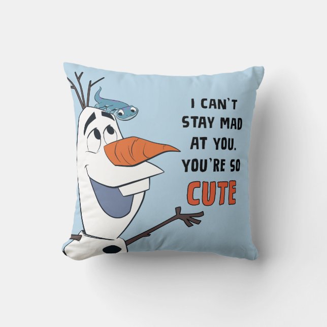 Coussin Congelé 2 | Olaf & Bruni "Je ne peux pas rester fo (Recto)
