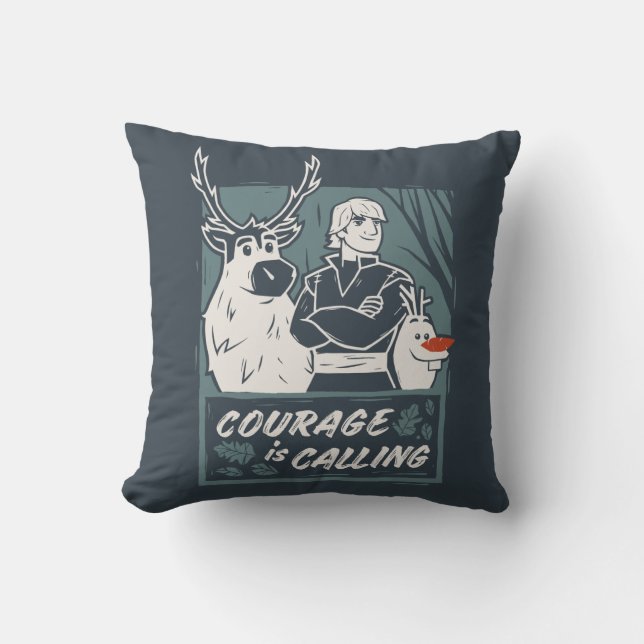 Coussin Congelé 2 : Sven, Kristoff, & Olaf | Courage (Recto)