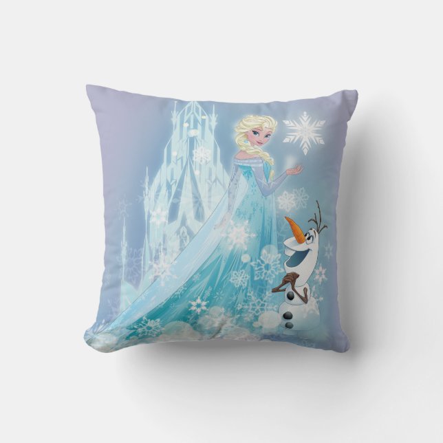 Coussin congelé| Elsa et Olaf - Luminosité d'Icy (Recto)