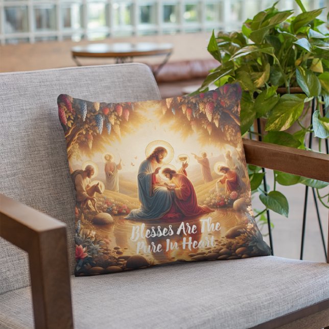 Coussin Connexion divine : Jésus (Créateur téléchargé)