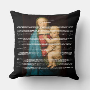 Coussin Consacrement total à Jésus par Marie Jeter Pil