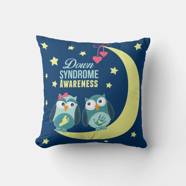 Coussin Conscience de syndrome de Down (Recto)