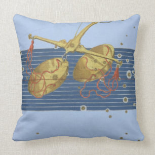 Coussin Constellation de Balance, de "Uranometria" par