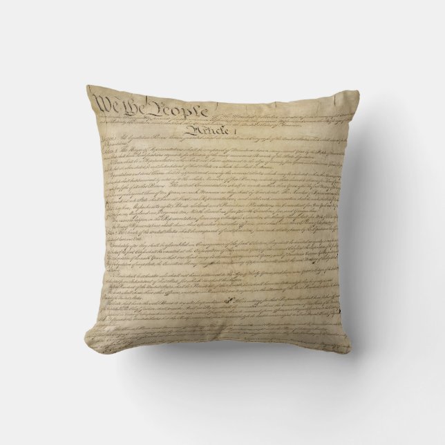 Coussin Constitution d'Etats-Unis (Recto)