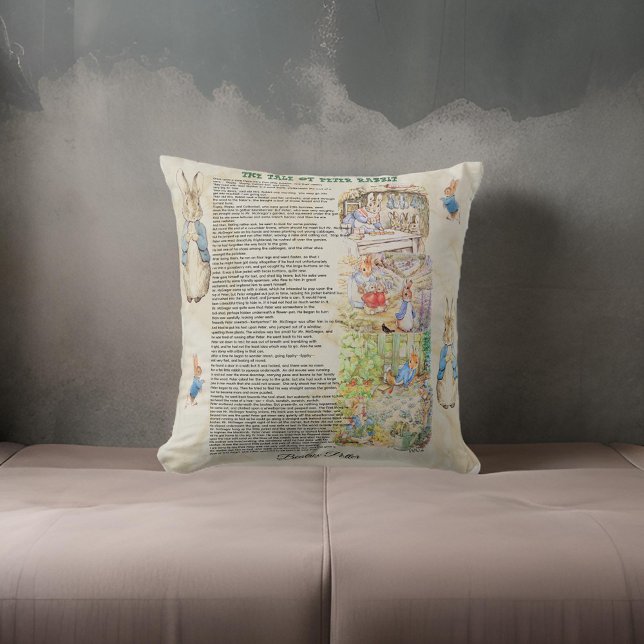 Coussin Conte de Peter Rabbit par Beatrix Potter (Créateur téléchargé)