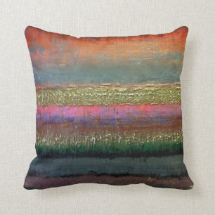 Coussin contemporain de couleur audacieuse
