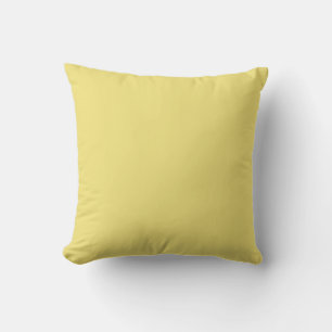 Coussin Contemporain Elégant Pale Jaune clair Couleur Soli