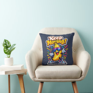 Coussin Continuez à bouger ! – Banana Disco Danseur
