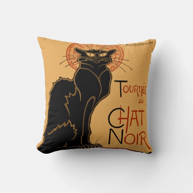 Coussin Conversation Noir Cushions (Recto)