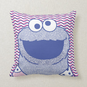 Coussin Cookie Monster   Cookie Bouton Bas