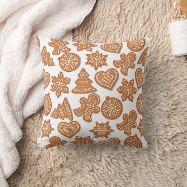 Coussin Cookies de pain d'épice de Noël (Couverture)