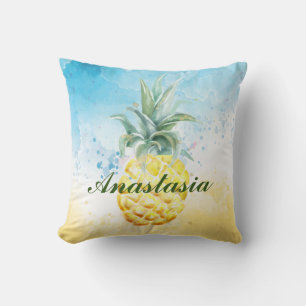Coussin Cool, Extraordinaire, Ananas avec le nom