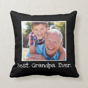 Coussin Cool Meilleur grand-père Jamais Photo Personnalis