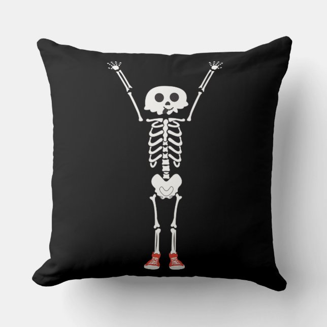 Coussin Cool Skeleton Halloween Design (Recto)