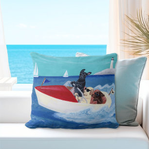Coussin Cool Summer Labradors Peinture