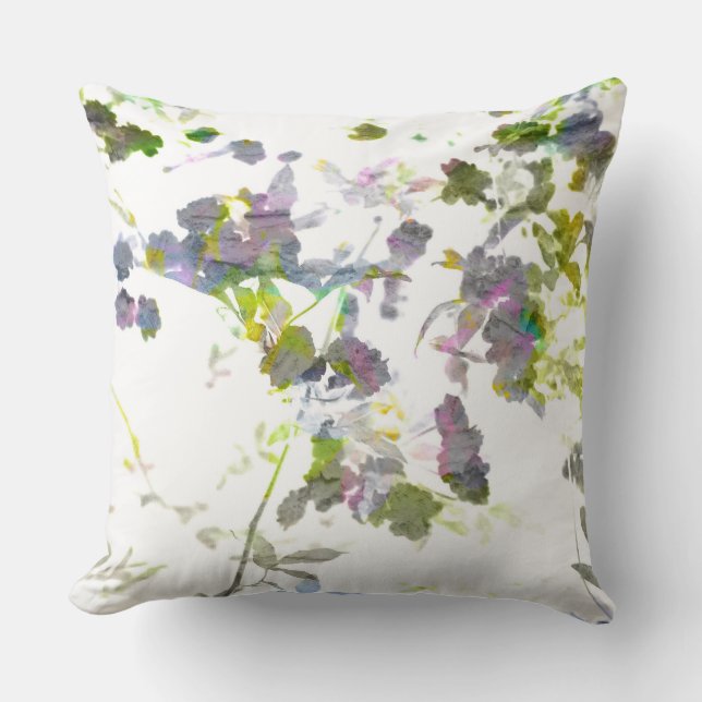 Coussin Cool, unique moderne fleur romantique design motif (Recto)
