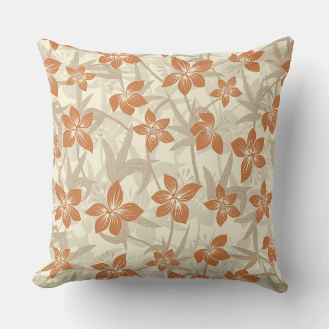 Coussin Coordonnées des Spas tropicaux - Lily Bamboo réver (Recto)