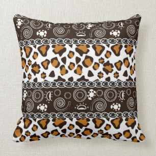 Coussin Copie africaine avec le motif de peau de guépard