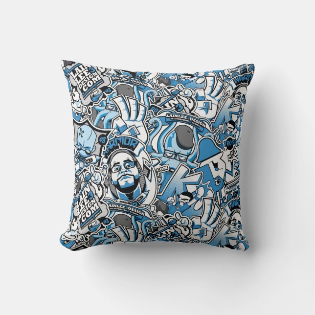 Coussin Copie d'autocollants (Recto)