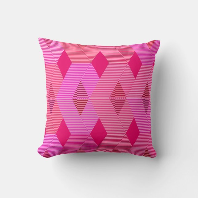 Coussin Copie moderne de diamant de la moitié du siècle, (Recto)