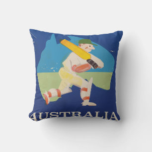 Coussin Copie vintage de voyage de grillon de l'Australie