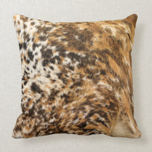 Coussin Copies occidentales de fourrure de vache à