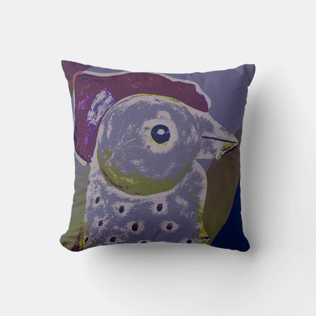 Coussin Coq Abstrait 2 (Recto)