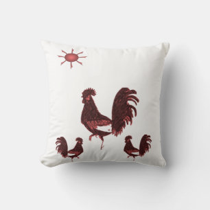 Coussin Coq d'oreiller