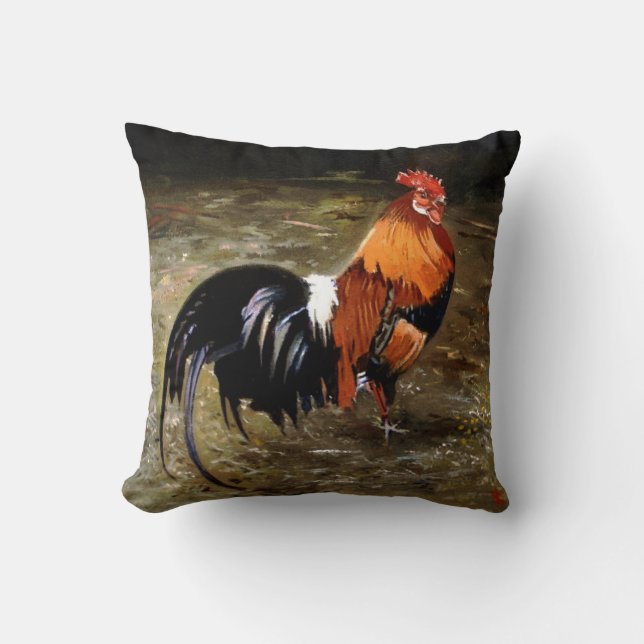 Coussin Coq/Gaulois/Rooster (Recto)