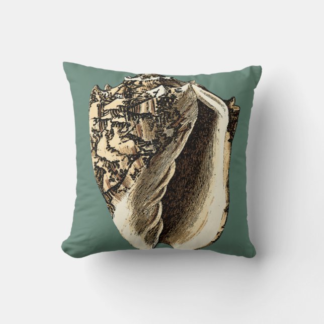 Coussin Coque conique turquoise (Recto)