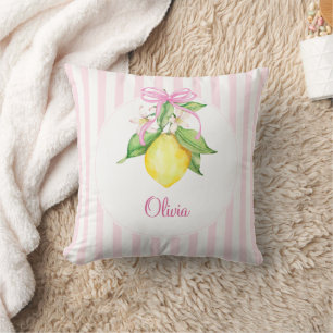 Coussin Coquette Lemon Rose