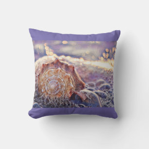 Coussin Coquillage pourpre dans la peinture marine