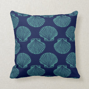 Coussin Coquillages côtiers de Saint-Jacques