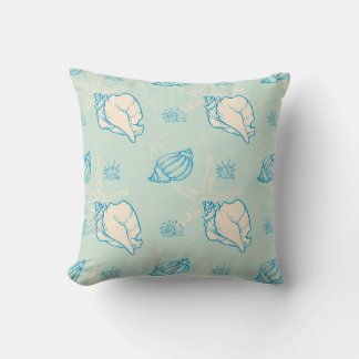 Coussin Coquillages et étoiles de mer