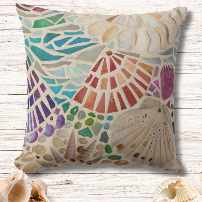 Coussin Coquillages Galets (Créateur téléchargé)