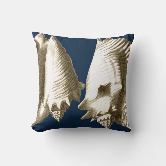 Coussin Coquillages Sepia Conch (Recto)